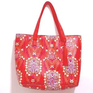 NWOT Sahara Sunset Paisley Rubbery Maxi Tote Bag